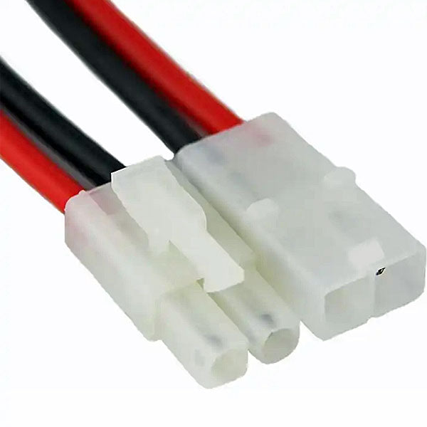 2-PIN TAMIYA M/F 16 CONNECTORS W/16G WIRE LEADS