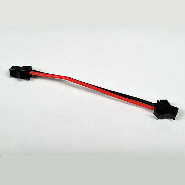 2-PIN JST MU CONNECTOR W/RED & BLACK SILICONE WIRE LEADS