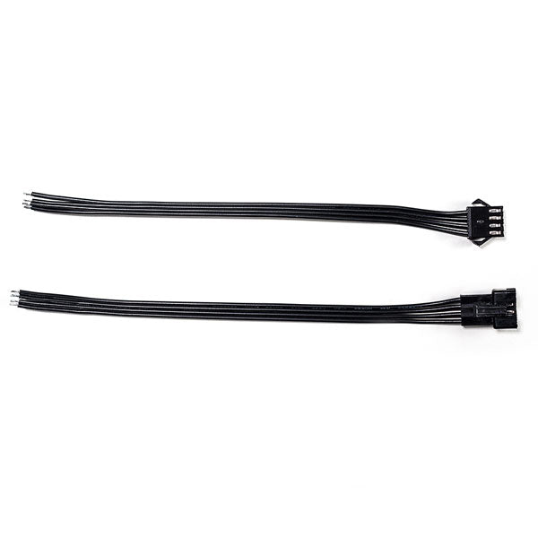 4-PIN JST MALE/FEMALE CONNECTORS W/PVC TINNED WIRE LEADS