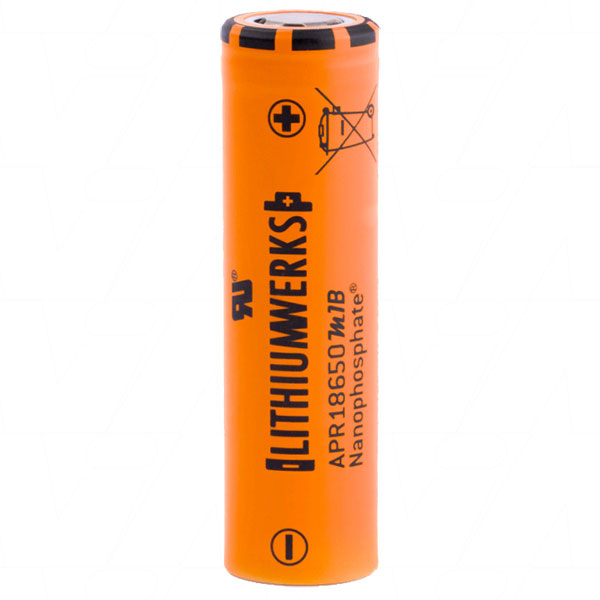 LithiumWerks APR18650M1-B, 3.3 Volt, 1.2 Ah Lithium Iron Phosphate (LiFePO4) Battery