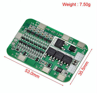 PCM/PCB 6S/12A FOR 22.2V LI-ION/LITHIUM/LI-POLYMER BATTERY-PACK