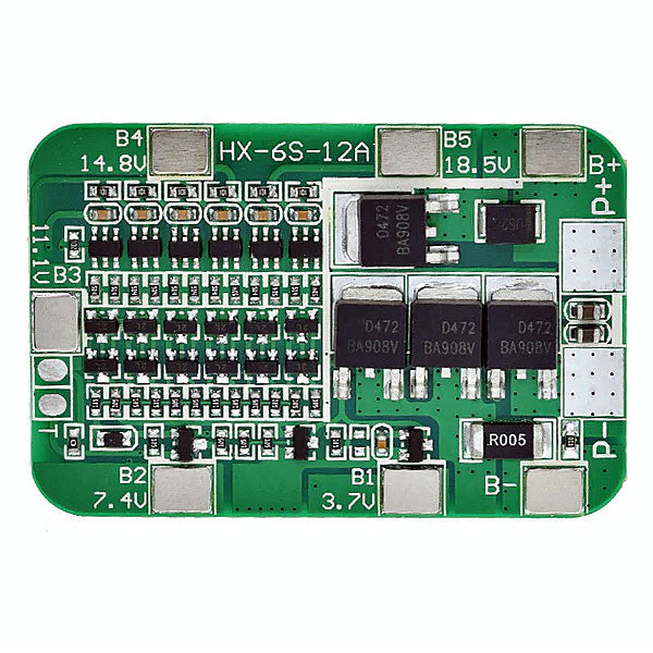 PCM/PCB 6S/12A FOR 22.2V LI-ION/LITHIUM/LI-POLYMER BATTERY-PACK