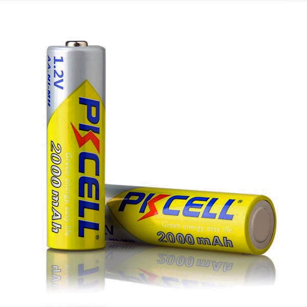 PKCELL 4-PACK (AA) 1.2V 2000MAH RECHARGEABLE NIMH BATTERY