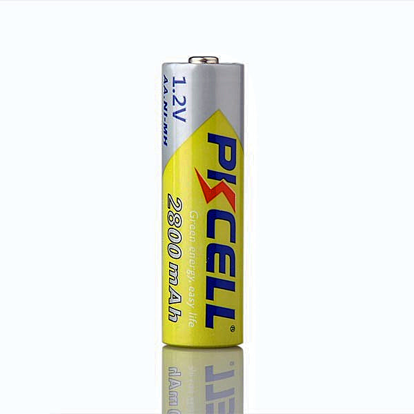 PKCELL 4-PACK (AA) 1.2V 2800MAH RECHARGEABLE NIMH BATTERY