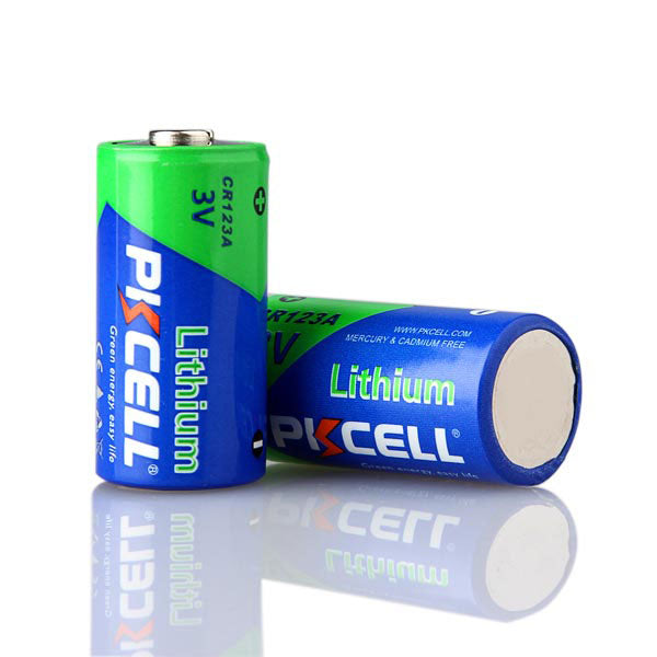 PKCELL CR123A-1B 3V @ 1500MAH LITHIUM PRIMARY BATTERY