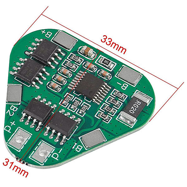 PCM/PCB (HX-3S-03) FOR 11.1V (3S) LITHIUM BATTERY PACK