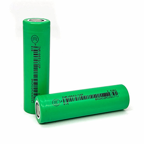 EVE INR18650-25P 3.6V 2500MAH 25A LITHIUM-ION BATTERY