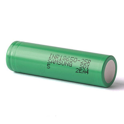 SAMSUNG INR18650-25R 3.7V 2500MAH (20A) LITHIUM-ION BATTERY