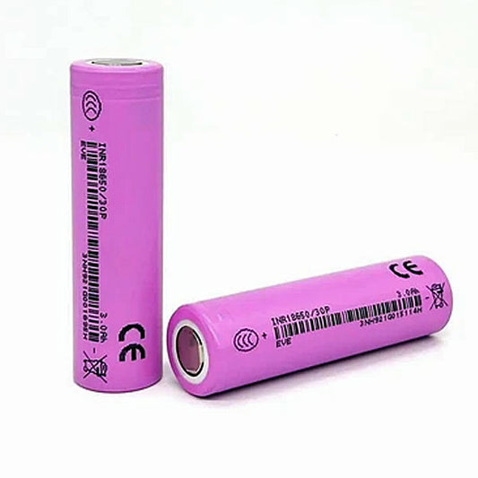 EVE INR18650-30P 3.6V 3000MAH 30A LITHIUM-ION BATTERY