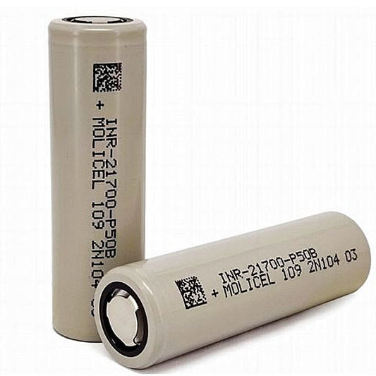 MOLICEL INR21700-P50B 3.6V 5000MAH 60A LITHIUM-ION BATTERY