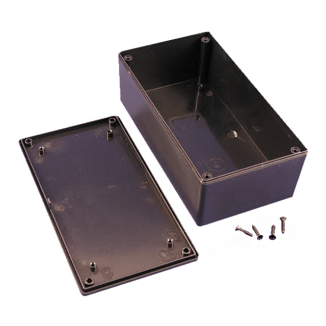 HAMMOND (1591XXCSBK) ABS PLASTIC MULTI-PURPOSE ENCLOSURES W/ PC BOARD STANDOFFS