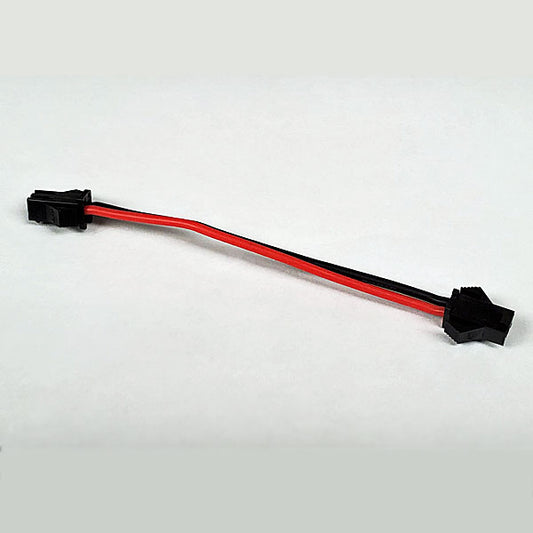 2-PIN JST MU CONNECTOR W/RED & BLACK SILICONE WIRE LEADS