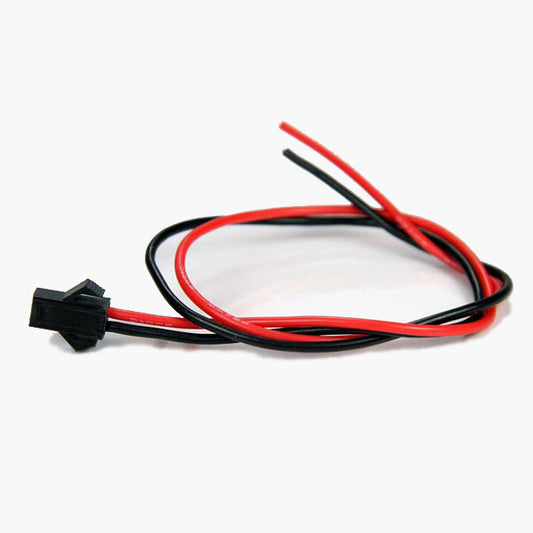 2-PIN JST MALE CONNECTOR W/SILICONE TINNED WIRE LEADS